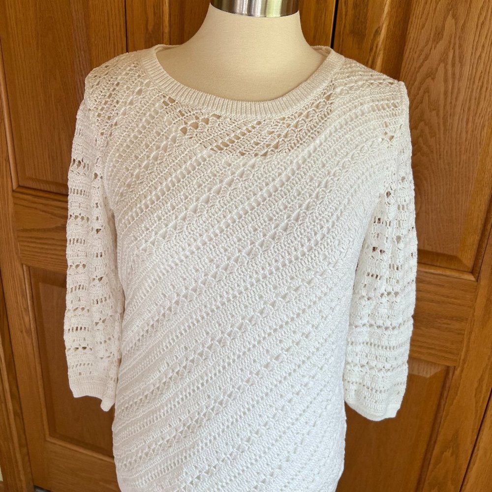 TALBOTS - Hand-Crocheted Sweater - Excellent Condition